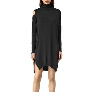 ALLSAINTS BLACK SWEATER DRESS
